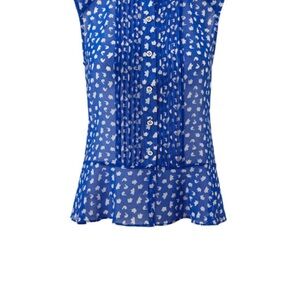 Blue Printed Women's Top - Barely Worn